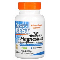 High Absorption Magnesium 105mg - 120 vcaps - Doctor's Best