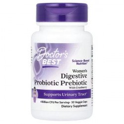 Women's Digestive Probiotic Prebiotic With Cranberry - Doctor's Best